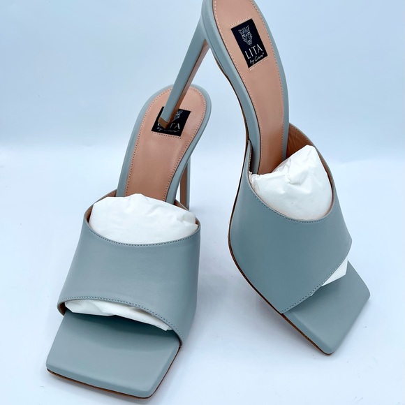 BNWB Lit By Ciara Italian Leather Silver Size EU 40 - Picture 11 of 16